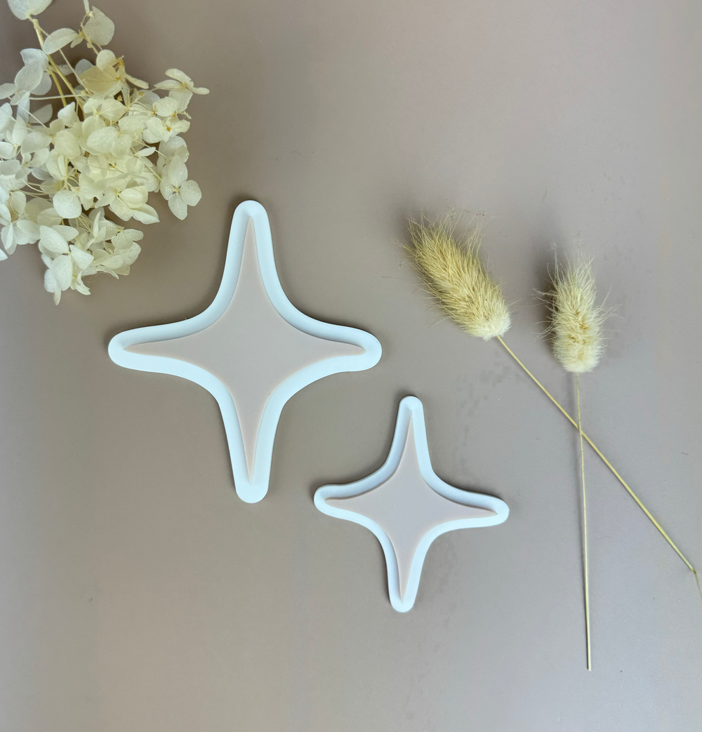 Acrylic Decor Shapes - Neutral Stars - Luma Light