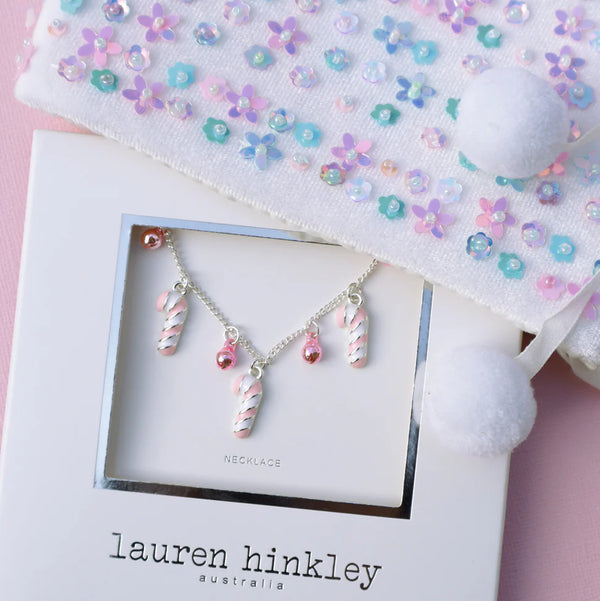 Candy Cane Bells Necklace - Lauren Hinkley