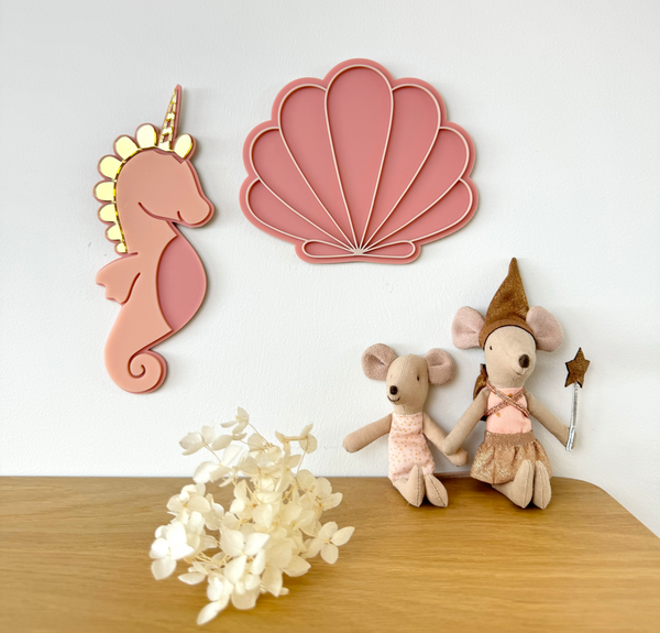 Acrylic Decor Shapes - Unicorn Seahorse - Luma Light