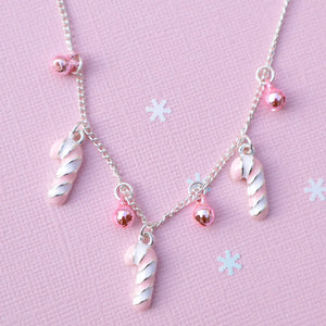 Candy Cane Bells Necklace - Lauren Hinkley