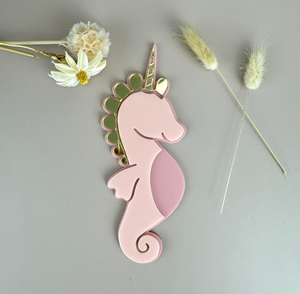 Acrylic Decor Shapes - Unicorn Seahorse - Luma Light