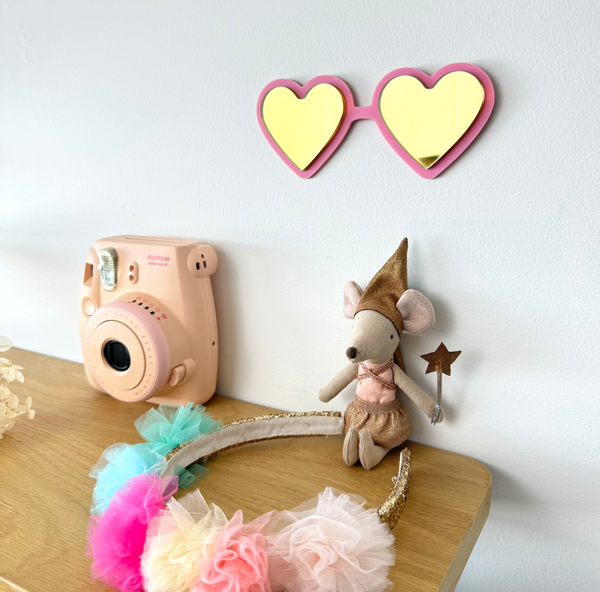 Acrylic Decor Shapes - Heart Sunglasses - Luma Light