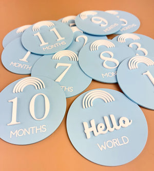 Blue Rainbow Milestone Disc Set - Luma Light DISCOUNTED