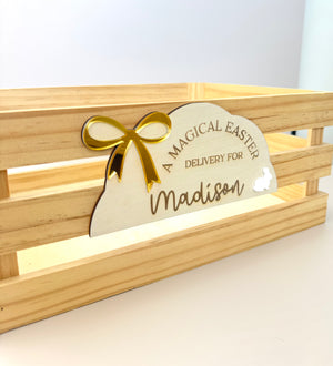 Custom Easter Crate Plaque- Magical - Luma Light