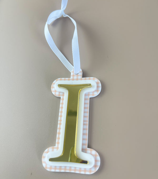 Triple Layered Christmas Ornament - Choose your Letter - Luma Light DISCOUNTED