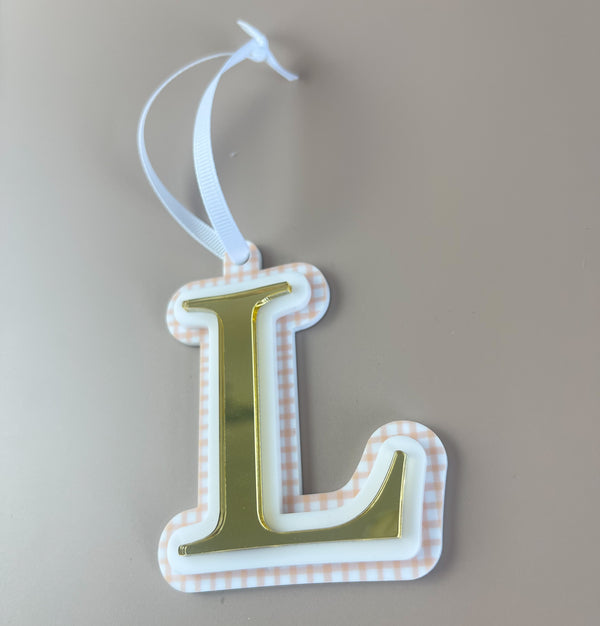 Triple Layered Christmas Ornament - Choose your Letter - Luma Light DISCOUNTED