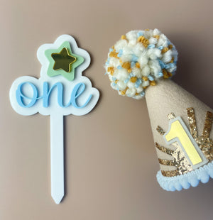 Cake Topper - One - Star - Luma Light