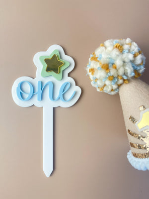 Cake Topper - One - Star - Luma Light