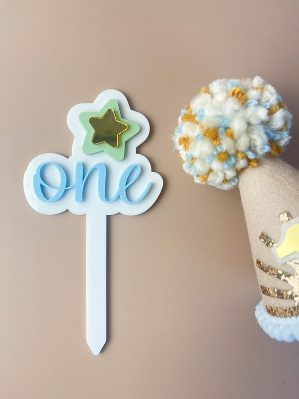 Cake Topper - One - Star - Luma Light