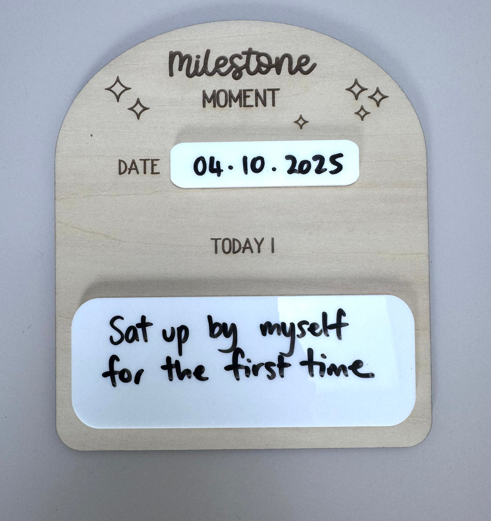 Milestone Moment Plaque  Reusable - Luma Light