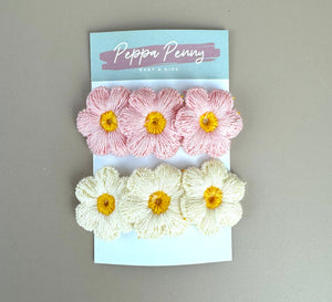 Flower Hair Clip Duo - Peppa Penny