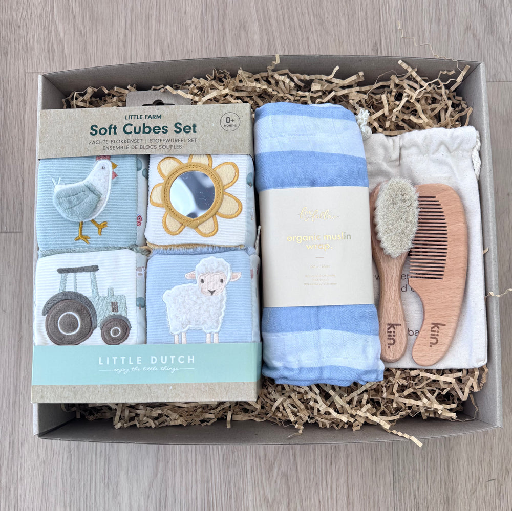 Blue Stripe - Baby Gift Hamper