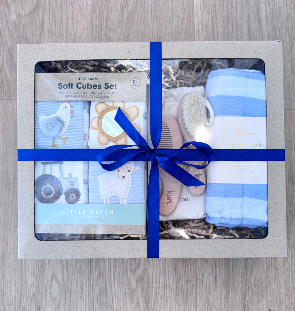Blue Stripe - Baby Gift Hamper