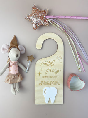 Tooth Fairy - Please Stop Here - Door Hanger - Luma Light