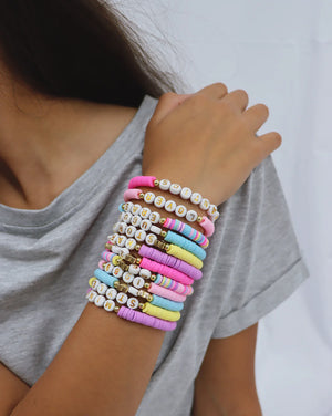 Romantics Friendship Bracelets - Pink Poppy DISCOUNTED