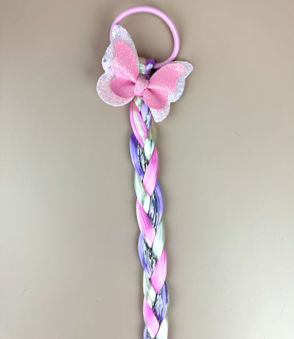 Butterfly Hair Tie with Hair Extension - Peppa Penny