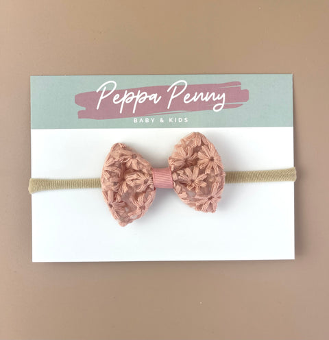 Bow Headband - Pink Lily - Peppa Penny