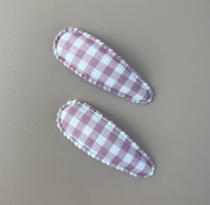 Linen Snap Clip Duo - Tamaleisha - Peppa Penny