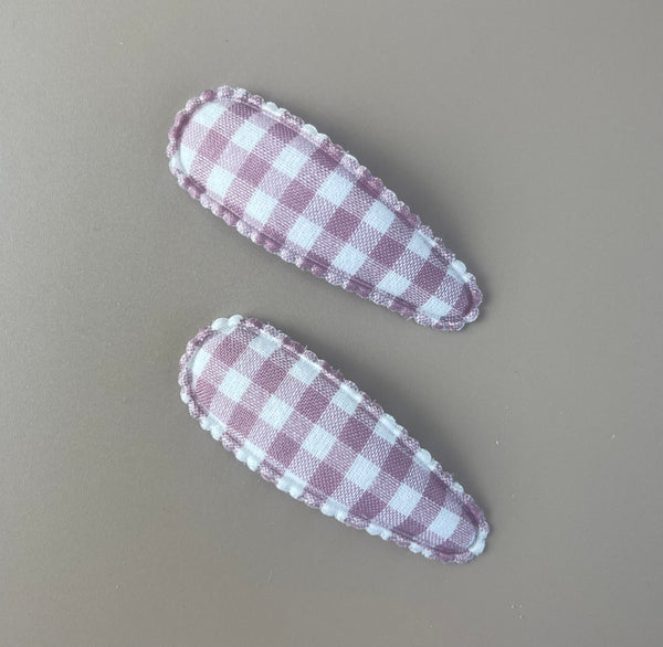 Linen Snap Clip Duo - Tamaleisha - Peppa Penny
