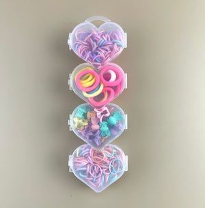 Mini Mix -Elastics + Seamless + Bunny Clips - Heart Box - Peppa Penny