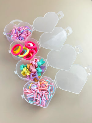 Mini Mix -Elastics + Seamless + Bunny Clips - Heart Box - Peppa Penny