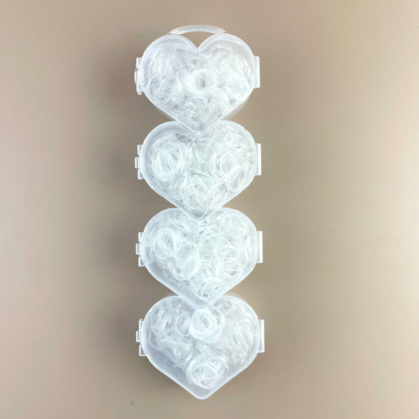 Mini Elastics - Clear - Heart Box - Peppa Penny