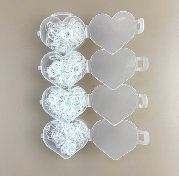 Mini Elastics - Clear - Heart Box - Peppa Penny