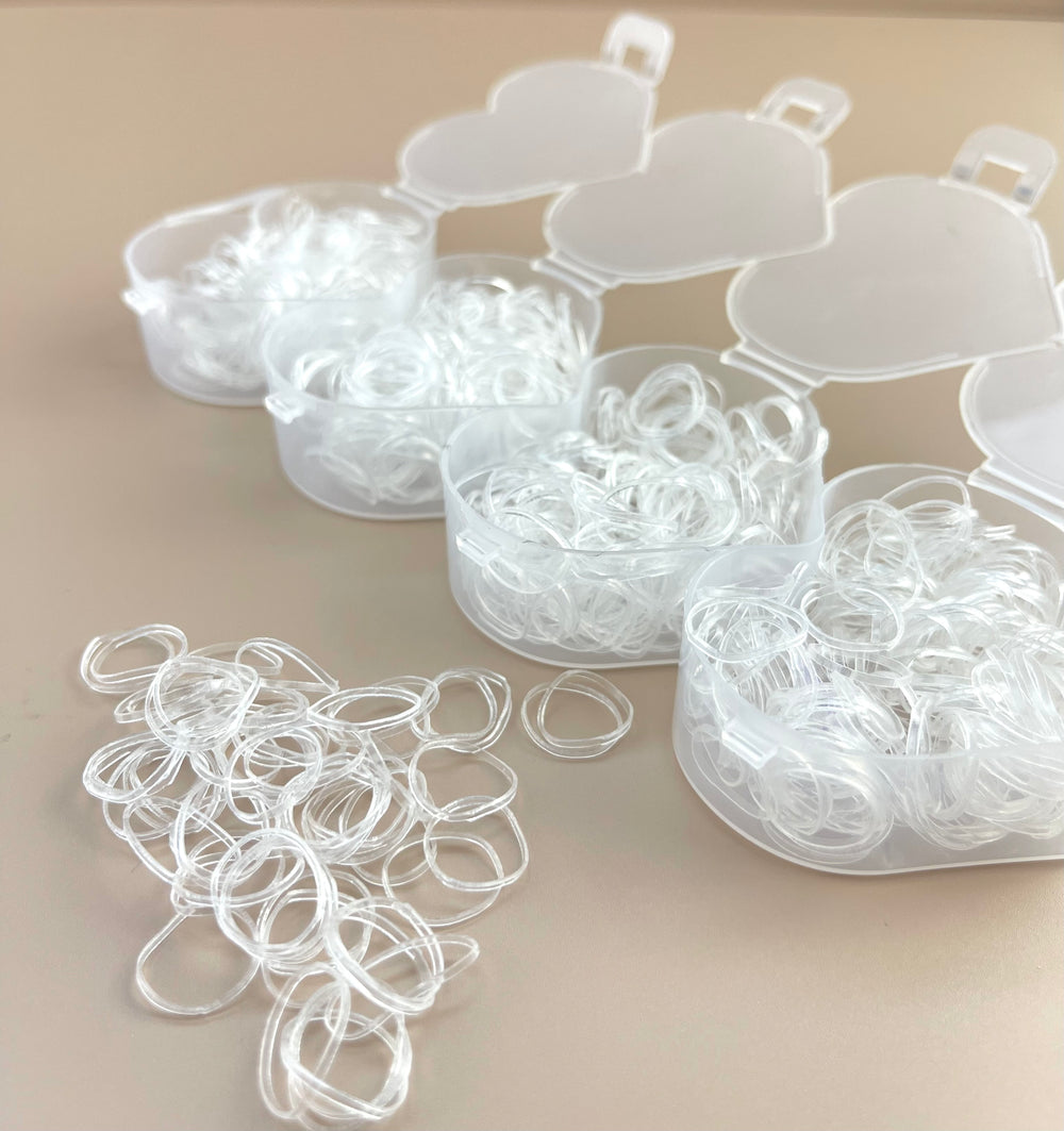 Mini Elastics - Clear - Heart Box - Peppa Penny