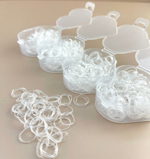 Mini Elastics - Clear - Heart Box - Peppa Penny