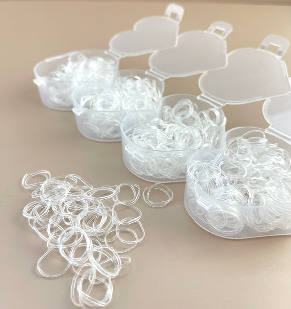 Mini Elastics - Clear - Heart Box - Peppa Penny