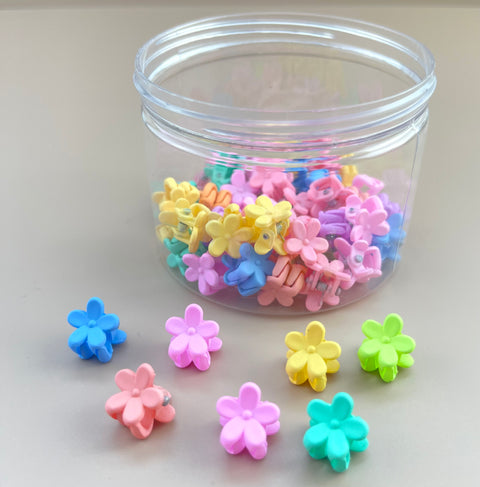 Mini Flower Claw Clips - Pastel - Peppa Penny