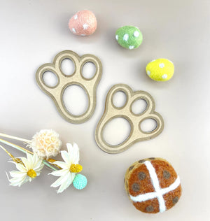 Easter Bunny Footprints Stencil - Luma Light