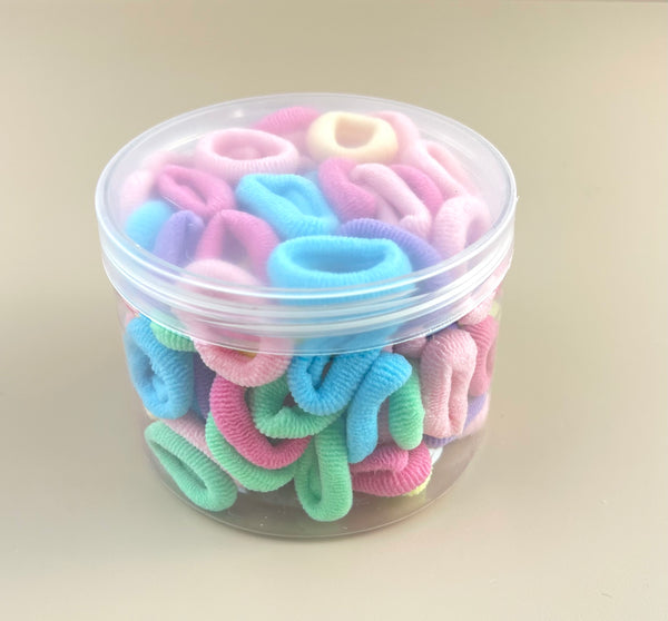 Small Seamless Hair Ties - Pastel Mix - Peppa Penny