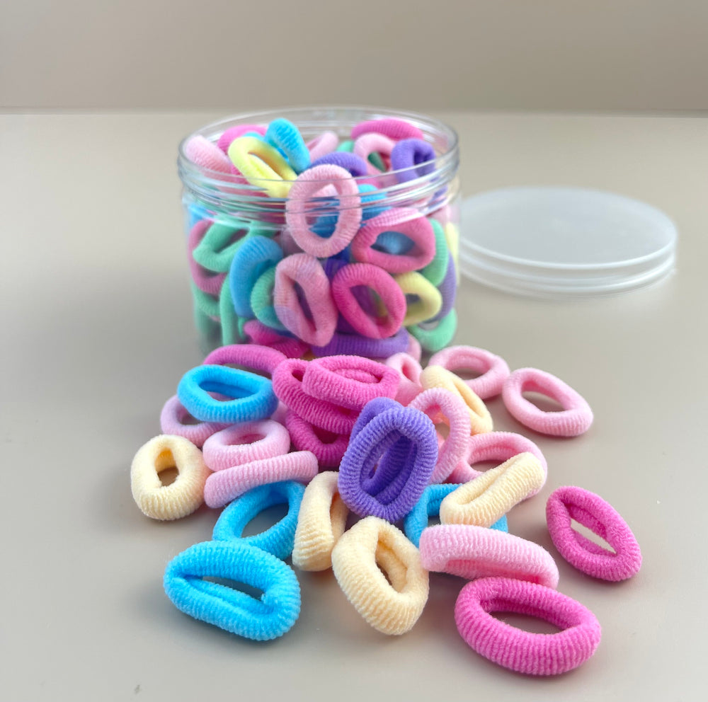 Small Seamless Hair Ties - Pastel Mix - Peppa Penny