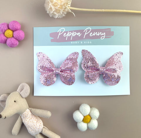 Butterfly Clip Duo - Hannah - Peppa Penny