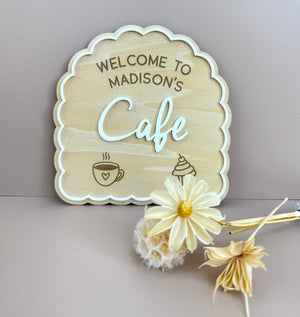 Custom Name Kids Cafe Sign - Luma Light