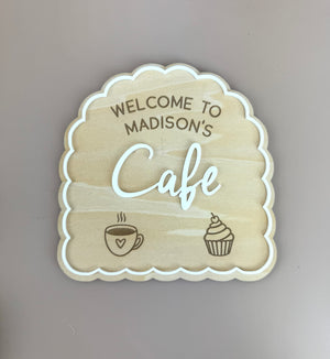 Custom Name Kids Cafe Sign - Luma Light