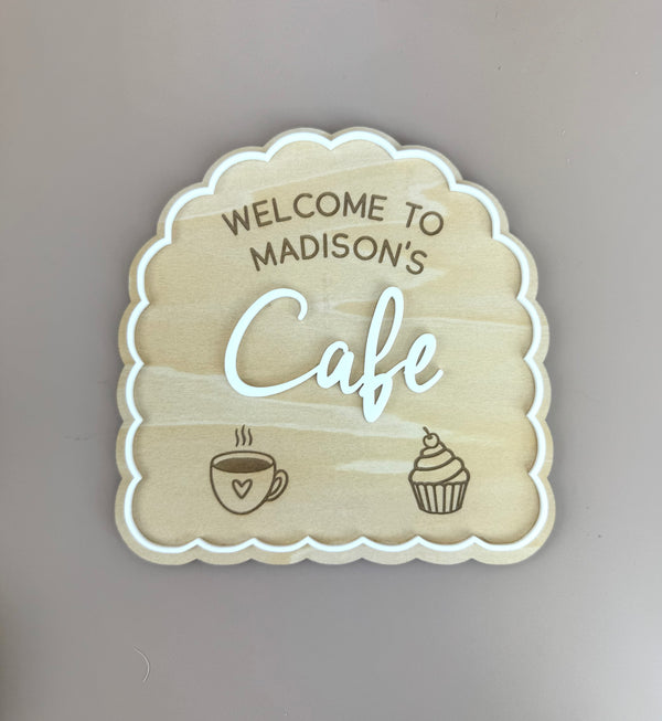 Custom Name Kids Cafe Sign - Luma Light