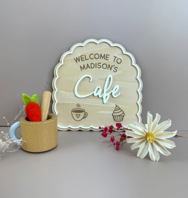 Custom Name Kids Cafe Sign - Luma Light