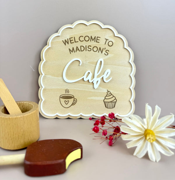 Custom Name Kids Cafe Sign - Luma Light