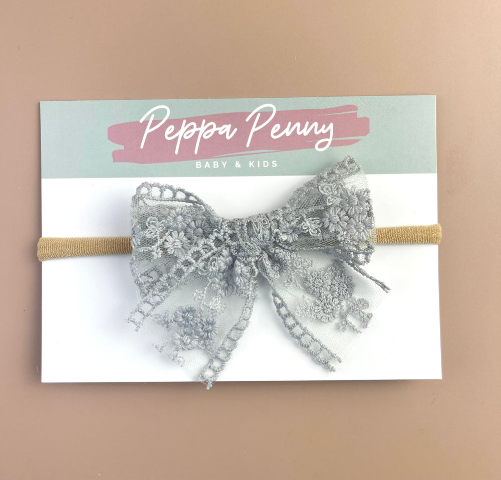 Lace Bow Headband - Alice - Peppa Penny DISCOUNTED