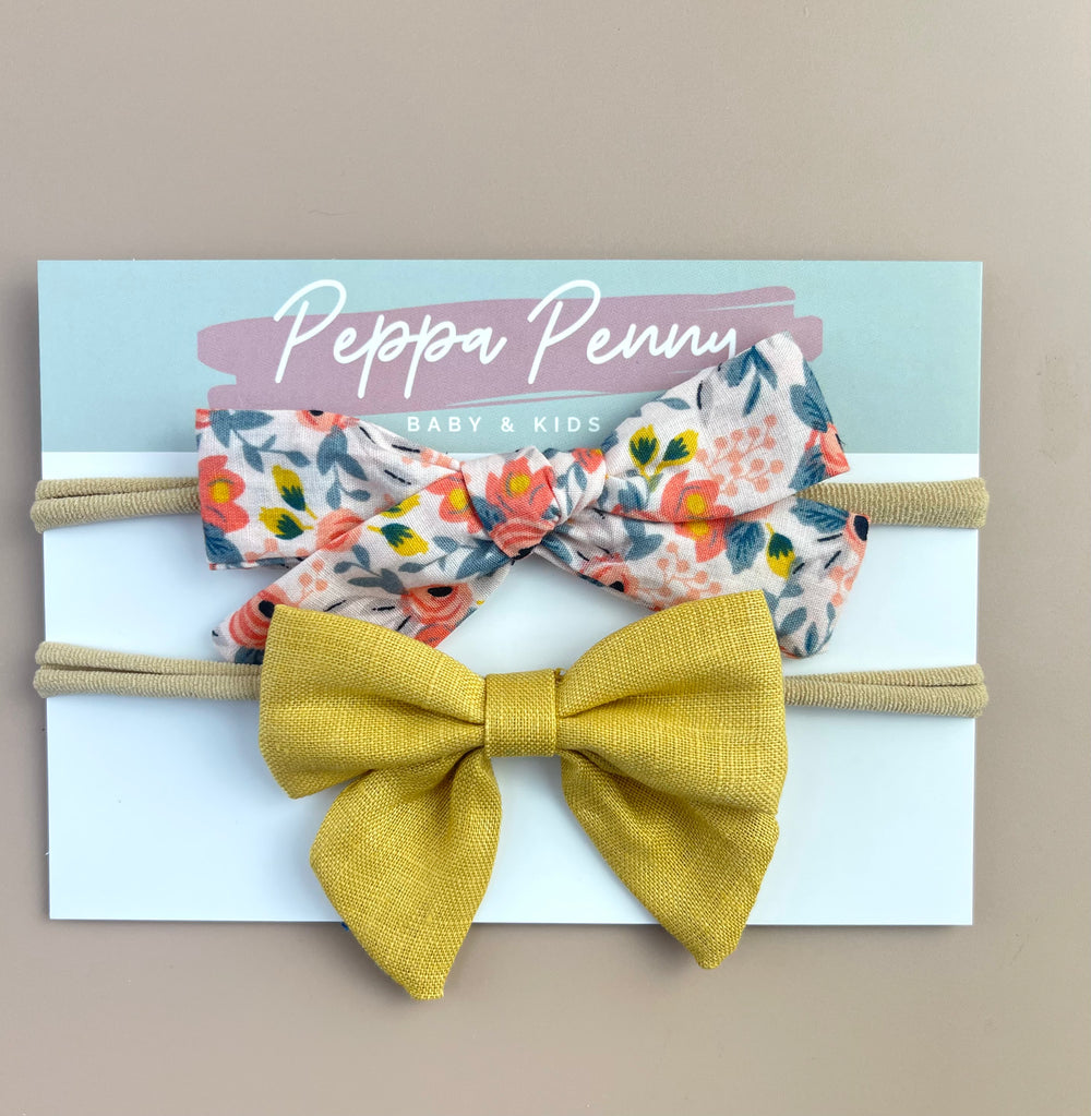 Bow Headband Duo - Ethel - Peppa Penny