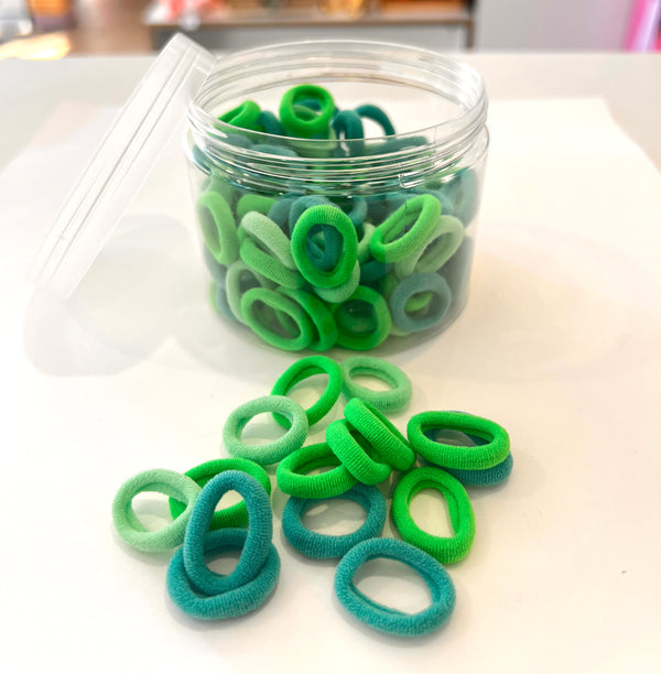 Small Seamless Hair Ties - Greens - Peppa Penny