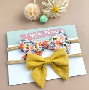 Bow Headband Duo - Ethel - Peppa Penny