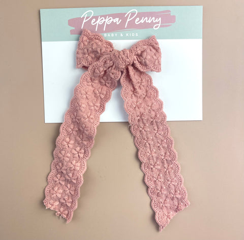 Long Bow Clip - Pink Ally - Peppa Penny