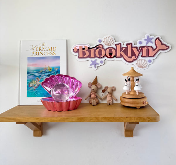 Custom Name Sign Detailed | Layered acrylic name plaque - Mermaids - Luma Light