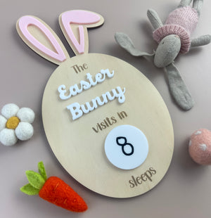 The Easter Bunny Visits In - Countdown Sign - Luma Light DISCOUNTED