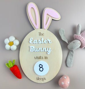 The Easter Bunny Visits In - Countdown Sign - Luma Light DISCOUNTED