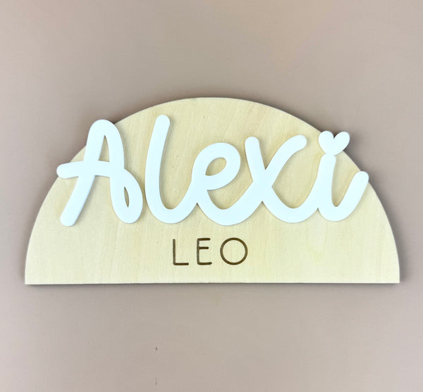 Arch Custom Name Door Sign - Luma Light