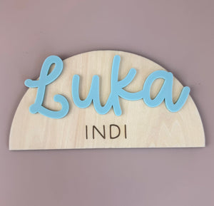 Arch Custom Name Door Sign - Luma Light